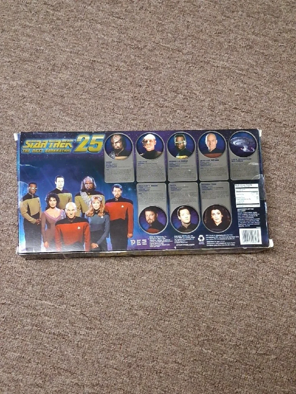 Star Trek The Next Generation 25th Anniversary PEZ Dispenser Set - Multicolor